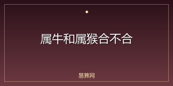 属牛和属猴合不合