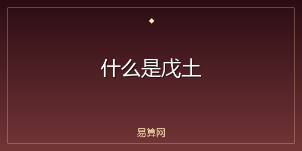 什么是戊土