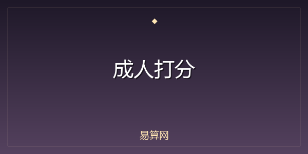 成人打分