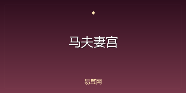 马夫妻宫
