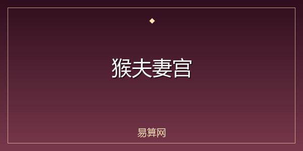 猴夫妻宫