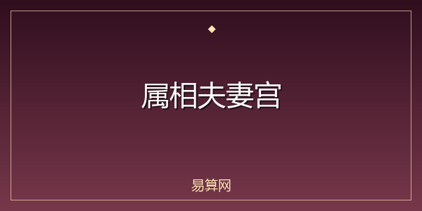 属相夫妻宫