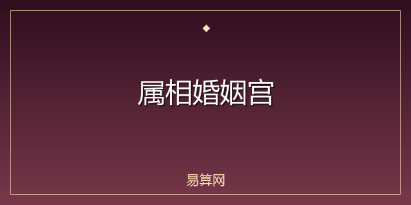 属相婚姻宫