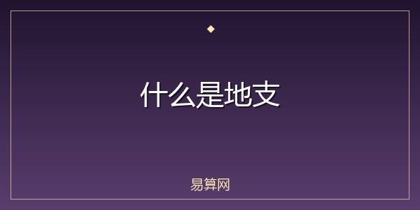 什么是地支