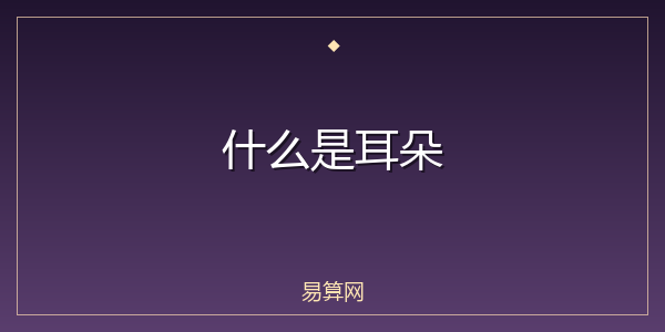 什么是耳朵
