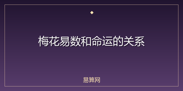 梅花易数和命运的关系