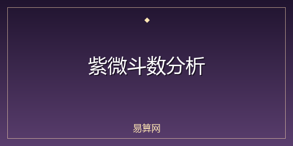 紫微斗数分析