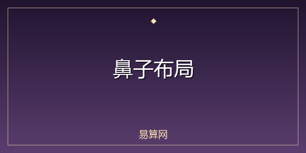 鼻子布局
