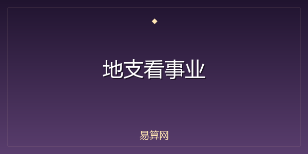 地支看事业